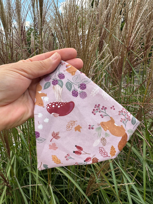 Scrunchie Bandana Écureuil d’automne