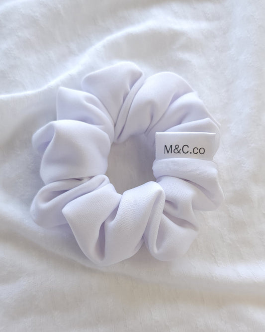 Scrunchie Chouchou Blanc Sport